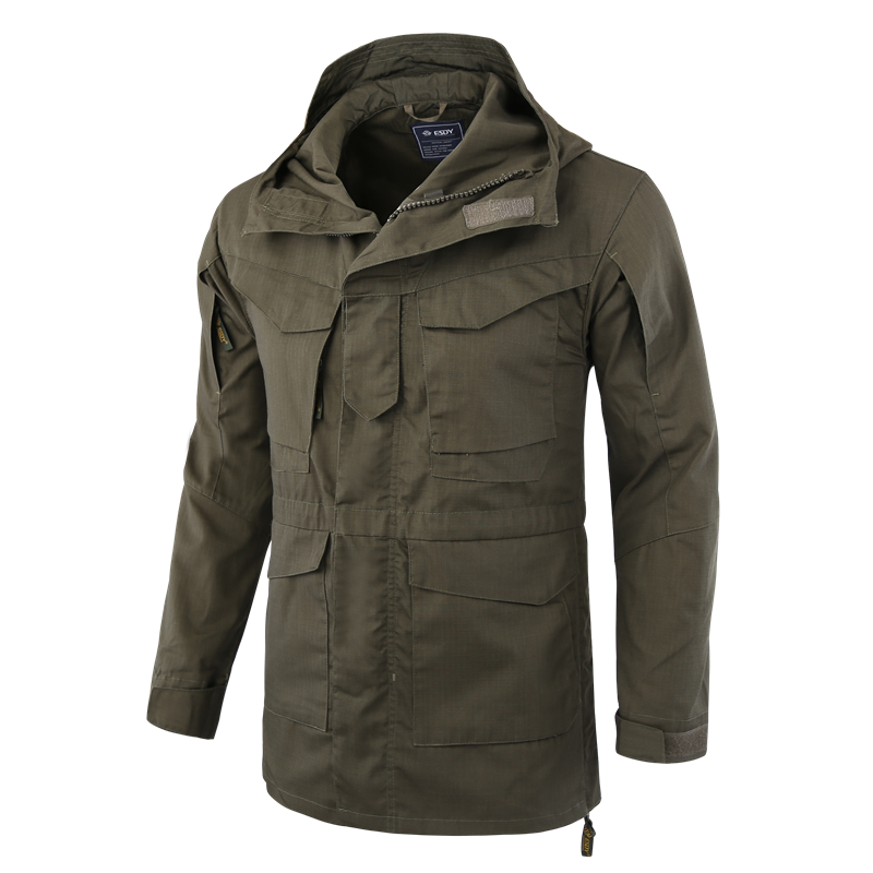 ESDY Men’s Windbreaker Jacket Outdoor Tactical Warm Coat Combat ...